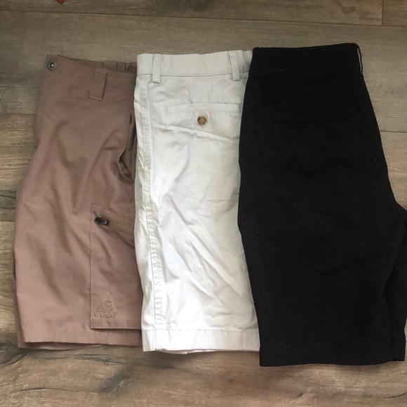 Set of 4 Gerry Tommy Hilfiger Khaki Shorts 32 - Picture 1 of 7